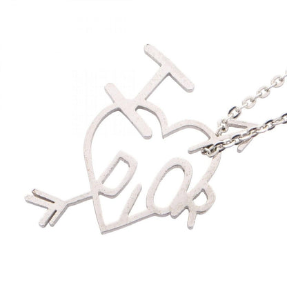 Dior Necklace Heart Aro I Love Stainless Steel Logo