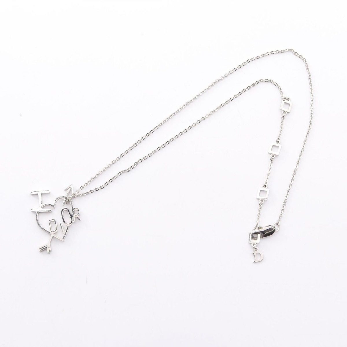 Dior Necklace Heart Aro I Love Stainless Steel Logo — view 3