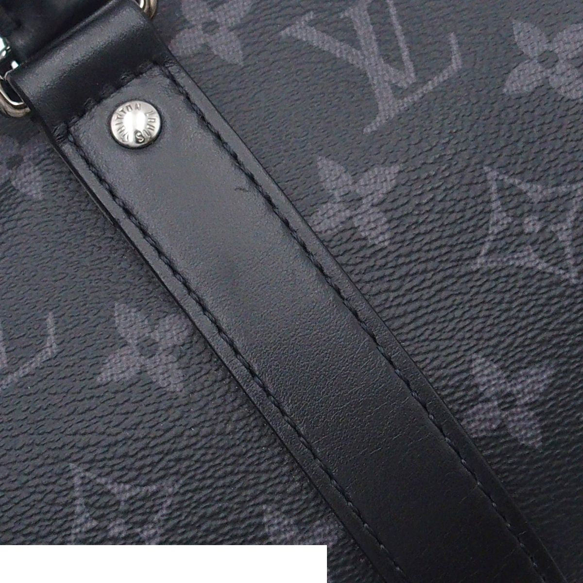 Louis Vuitton Keepall Bandouliere 25 Black Monogram Eclipse 2-Way Shoulder Bag — view 7