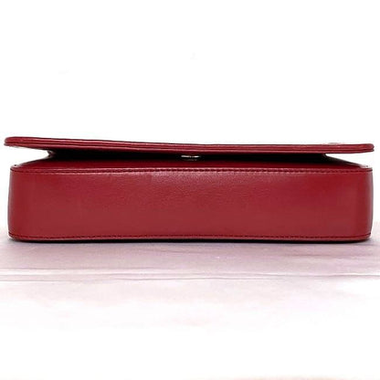 Saint Laurent Semi Shoulder Bag Red Chain