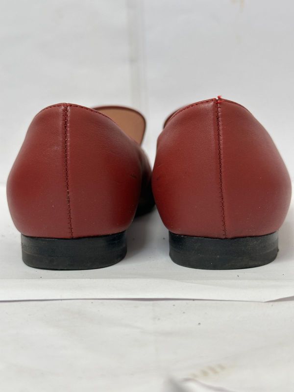 Gucci 466702 Horsebit Leather Loafers Red 35 1 2 Approx 22.5cm (8.86in) with