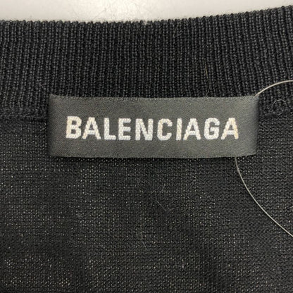 Balenciaga 19aw BB Logo Crew Neck Knit Sweater 583117 T1439 Black M