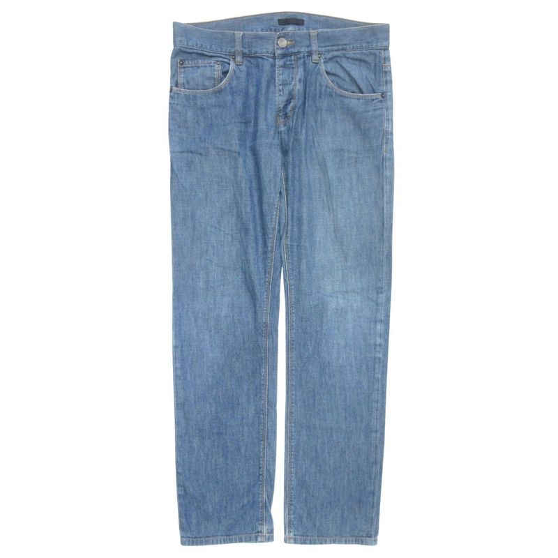Good Prada Light Denim Pants Bottoms Button Fly Light Hand Old Archive Gepo10