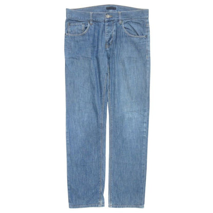 Good Prada Light Denim Pants Bottoms Button Fly Light Hand Old Archive Gepo10