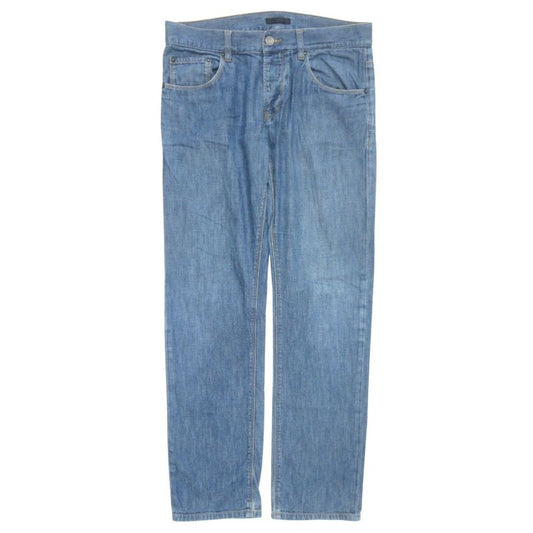 Good Prada Light Denim Pants Bottoms Button Fly Light Hand Old Archive Gepo10