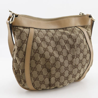 Gucci Abbey Line 203257 GG Canvas Brown Women's Shoulder Bag