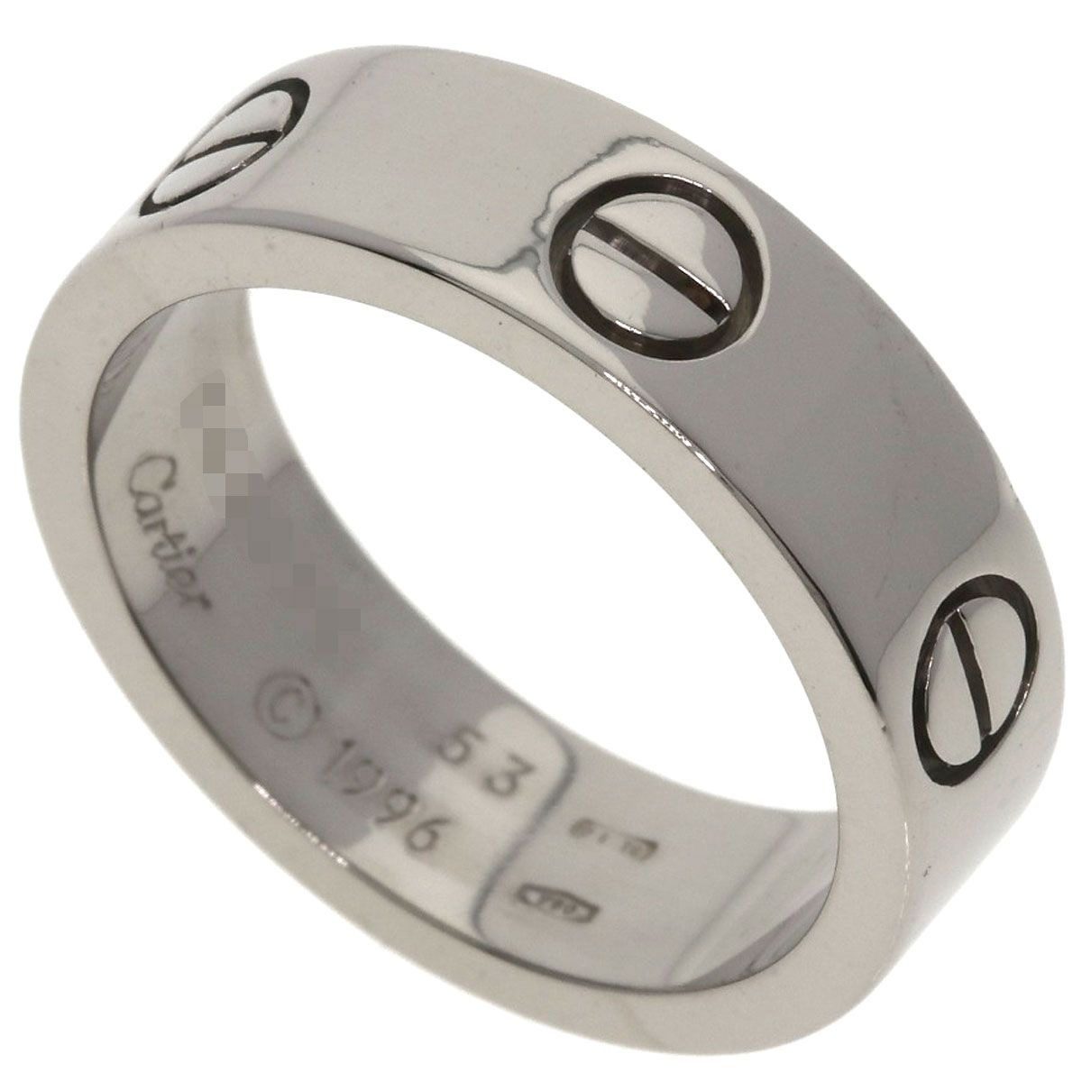 Cartier Love Ring 53 18k White Gold