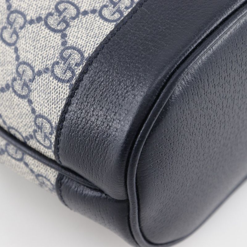 Gucci Ophidia Mini 795221 GG Supreme Canvas Gray/navy Blue Ladies Backpack/daypa