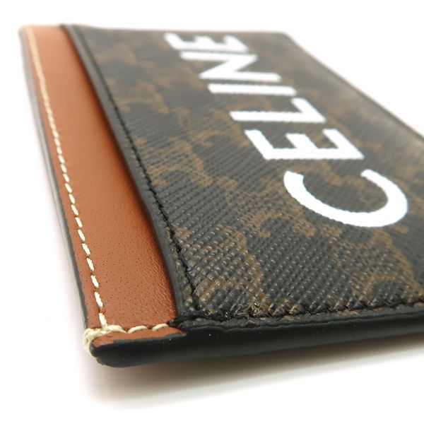 Celine Card Holder 10b702cly.04lu Triomphe Canvas Card Case Logo Print Pass