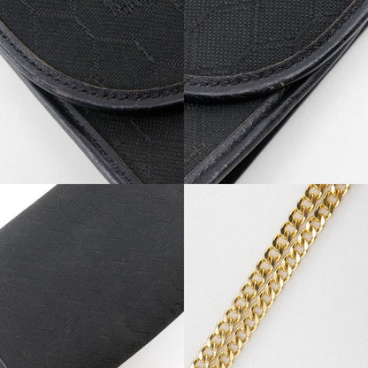 [dior] Christian Dior Chain Shoulder Honeycomb Pattern Vintage Nylon Canvas