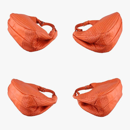 Bottega Veneta Campana Intrecciato Orange Lambskin B02699459y