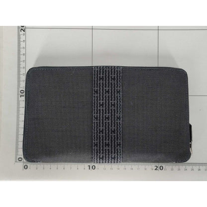 Hermes Wallet Her Line Pass GM Gray Canvas Silver — view 2