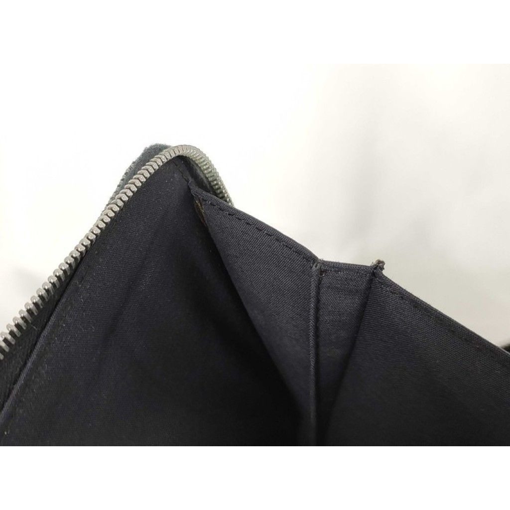 Hermes Wallet Her Line Pass GM Gray Canvas Silver — view 8