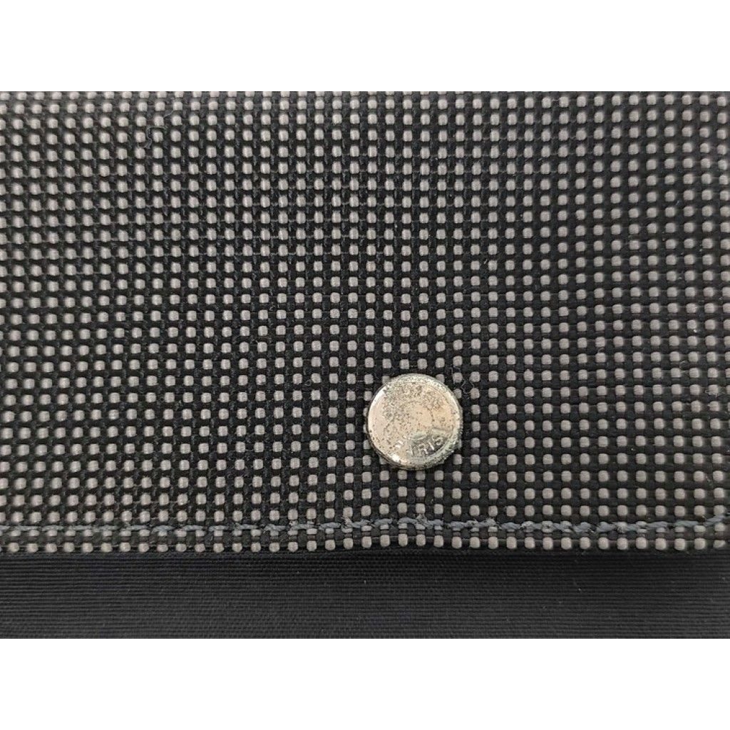 Hermes Wallet Her Line Pass GM Gray Canvas Silver — view 9