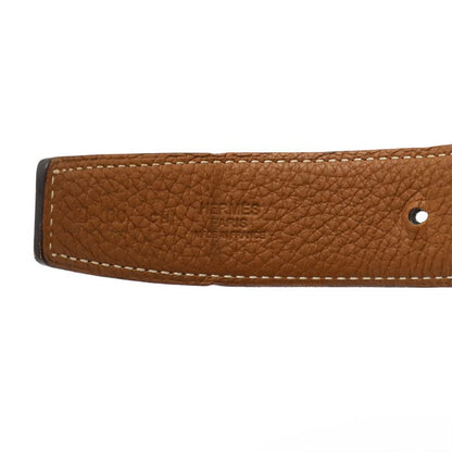 Hermes H Plate Belt Reversible Box Calf BOX Calf Togo Leather Black Brown