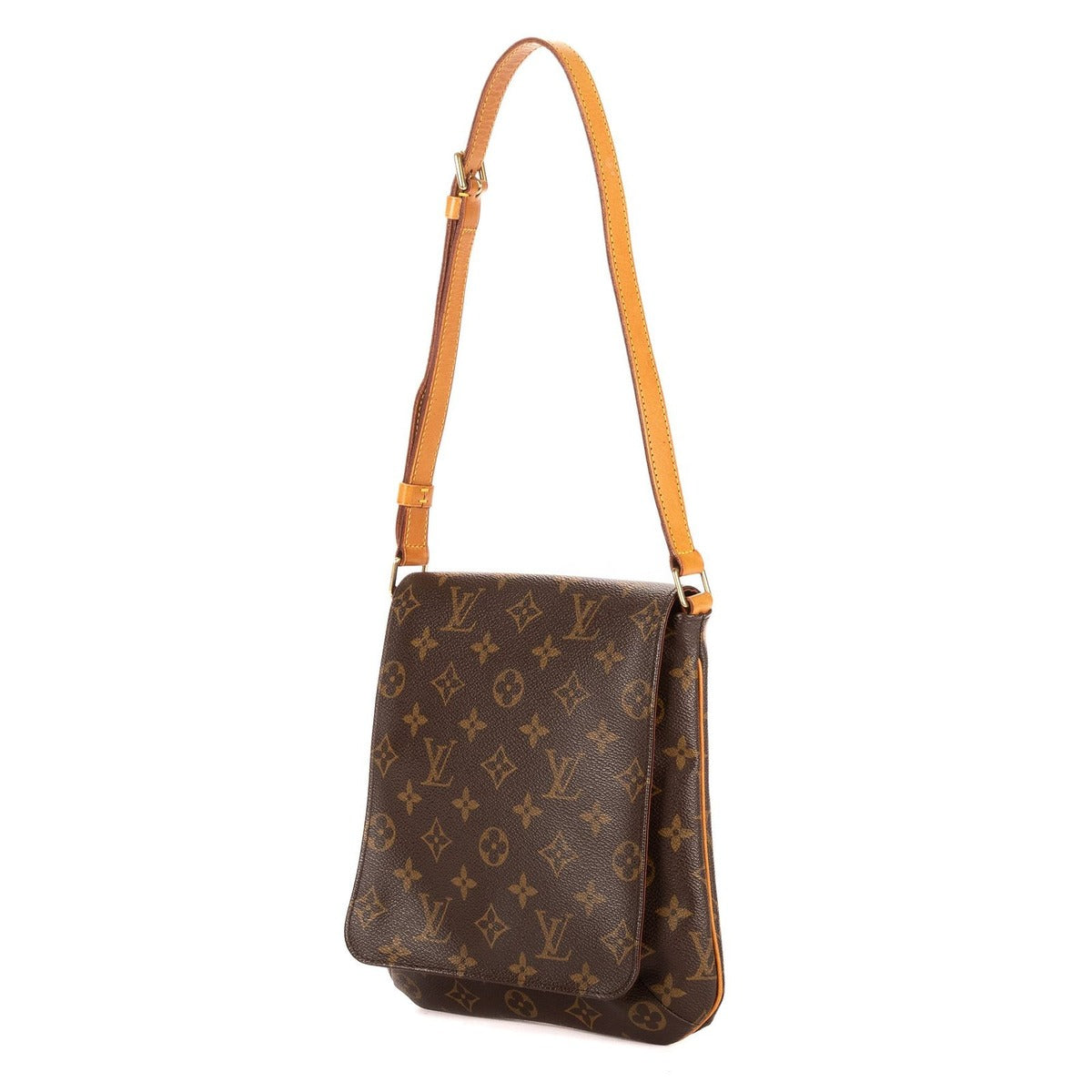 Louis Vuitton Musette Salsa Long Strap Brown Monogram Canvas Shoulder Bag — view 2