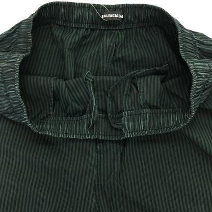 Balenciaga 19aw Striped Cotton Long Pants 534295 Tfm07 Green 46