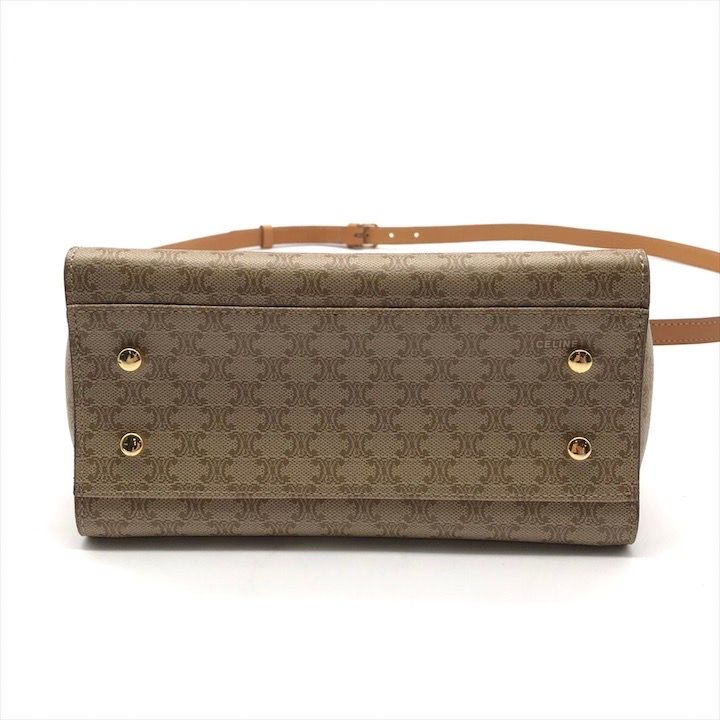 Celine Macadam Pattern Star Ball 2-Way Bag Crossbody Brown