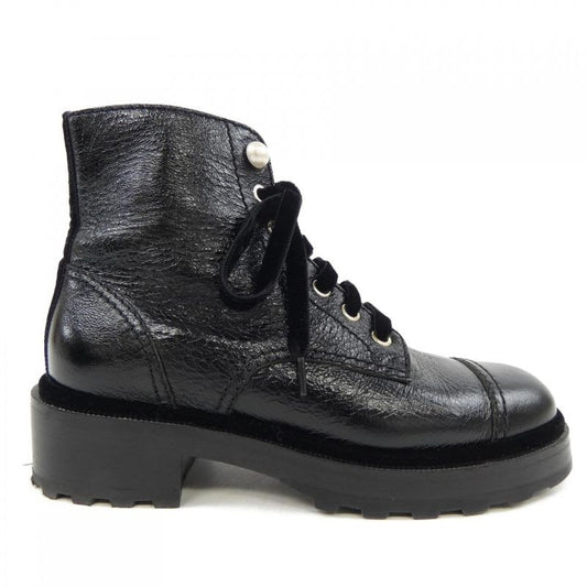 Chanel Lace Up Boots