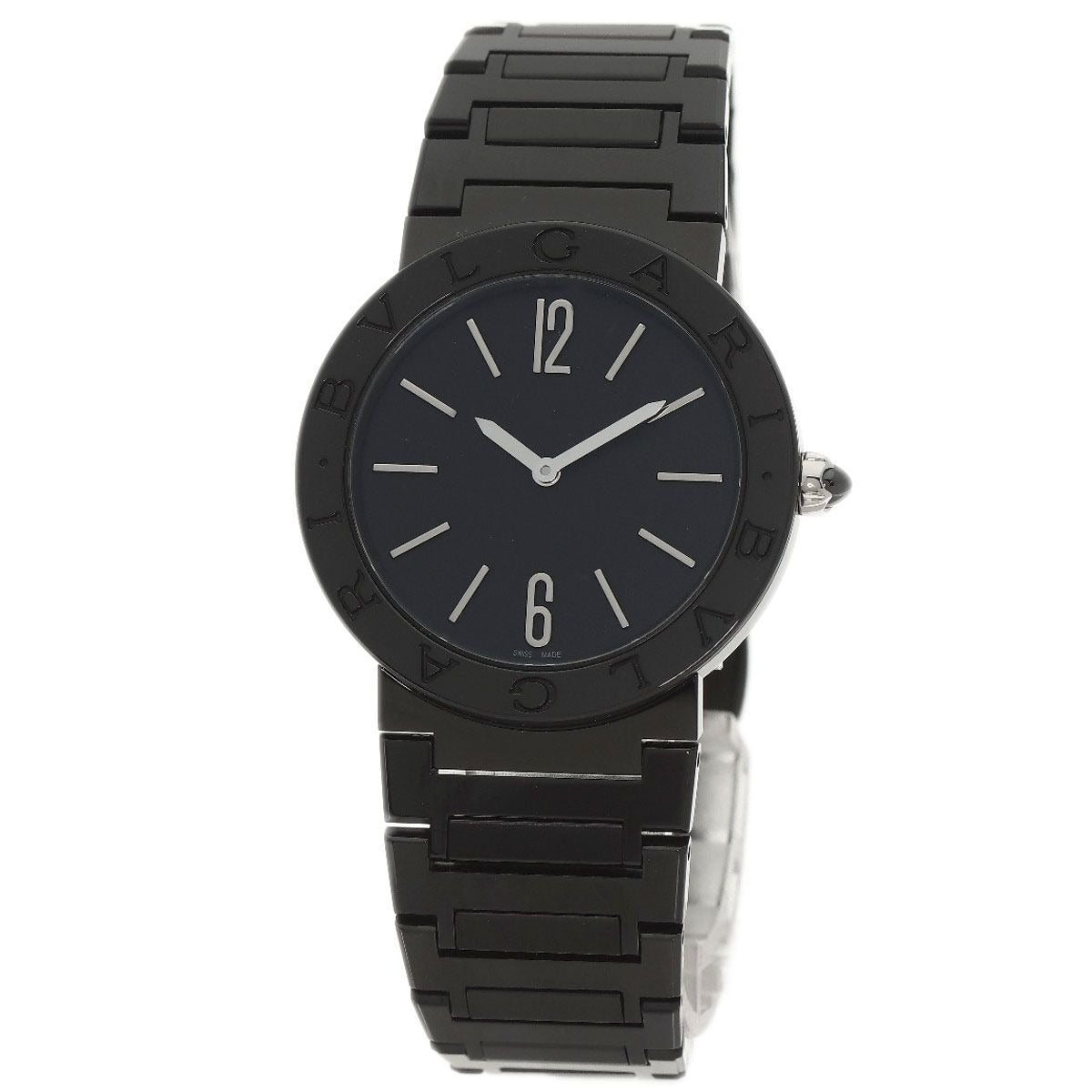 Bvlgari Black Diamond Like Carbon Watch SS Boys
