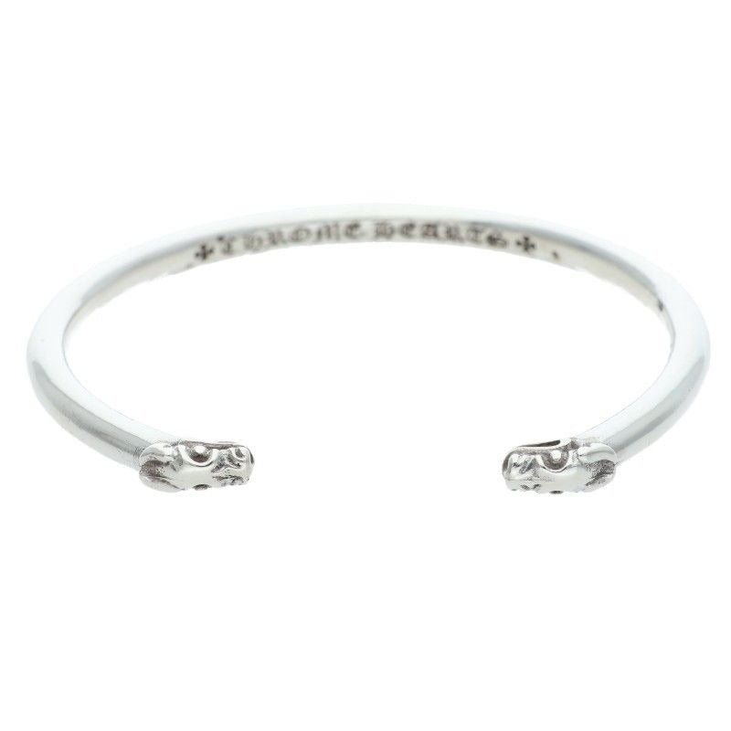 Chrome Hearts Bangle Double Dog Silver Bracelet