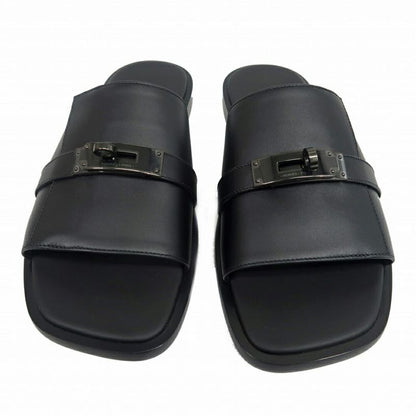 Hermes Gabriel Sandals So-Black Size 41 Shoes — view 3