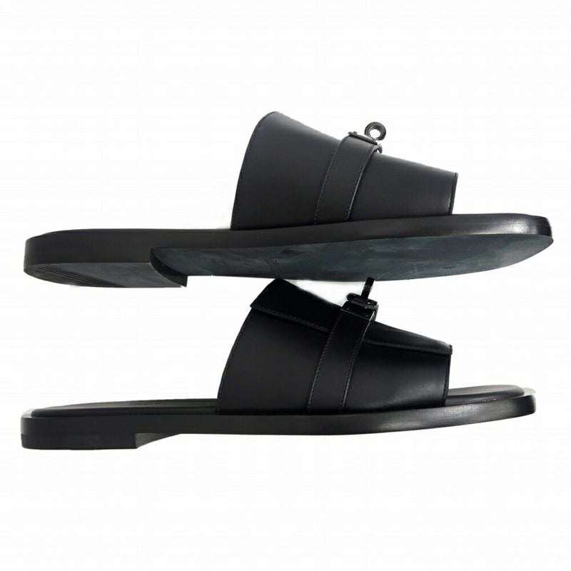 Hermes Gabriel Sandals So-Black Size 41 Shoes — view 4