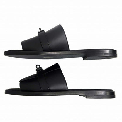 Hermes Gabriel Sandals So-Black Size 41 Shoes — view 5