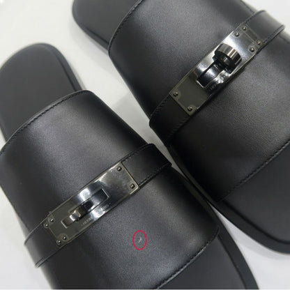 Hermes Gabriel Sandals So-Black Size 41 Shoes — view 8