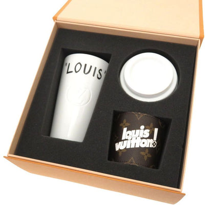 Louis Vuitton Monogram Cup Louis Gi0653 Tumbler Ceramic White Cup LV 0029 Louis