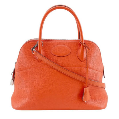 Hermes Bolide 31 2-Way Shoulder Taurillon Clemence Orange A Handbag