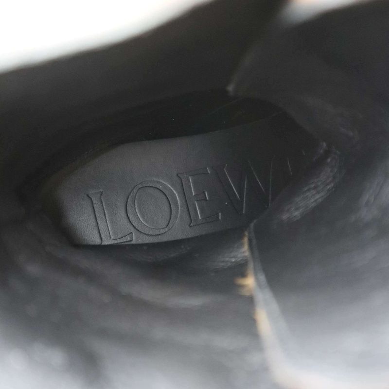 Loewe 19ss Halaco Belted Boots Brown 37