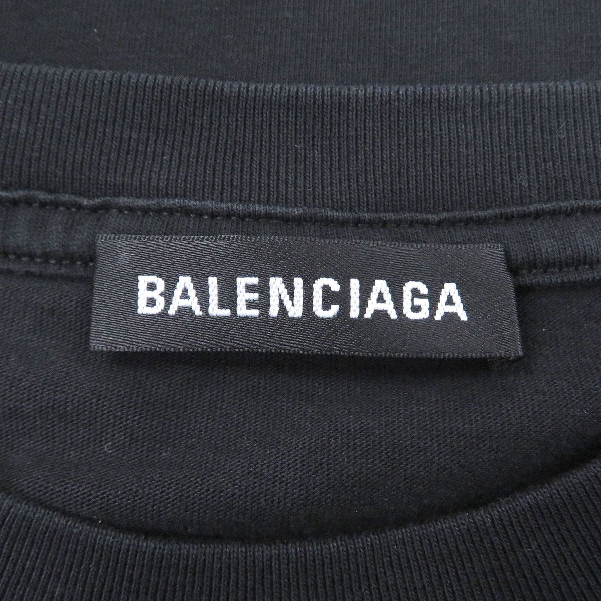 Balenciaga Cotton BB Logo Print Crew Neck Short Sleeve T-Shirt Cut — view 5
