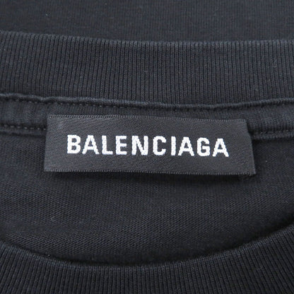 Balenciaga Cotton BB Logo Print Crew Neck Short Sleeve T-Shirt Cut — view 5
