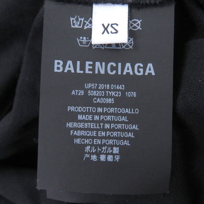 Balenciaga Cotton BB Logo Print Crew Neck Short Sleeve T-Shirt Cut — view 6