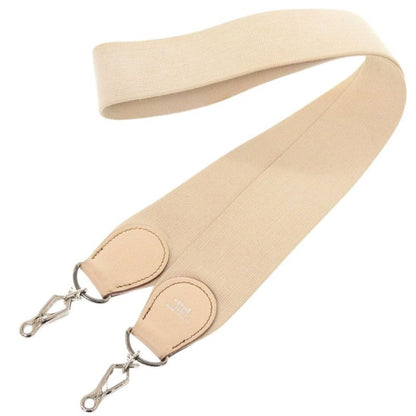 Hermes Evelyne Strap Beige Silver Hardware Courchevel Canvas 1873