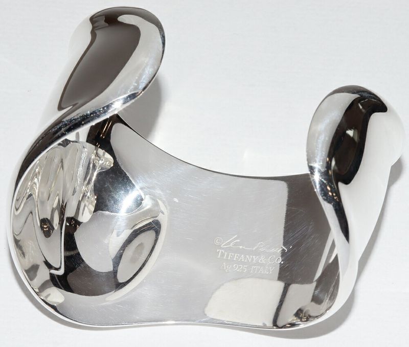 Tiffany & Co Bangle SV Elsa Peretti Small Bone Cuff Bangle Medium For Left Hand