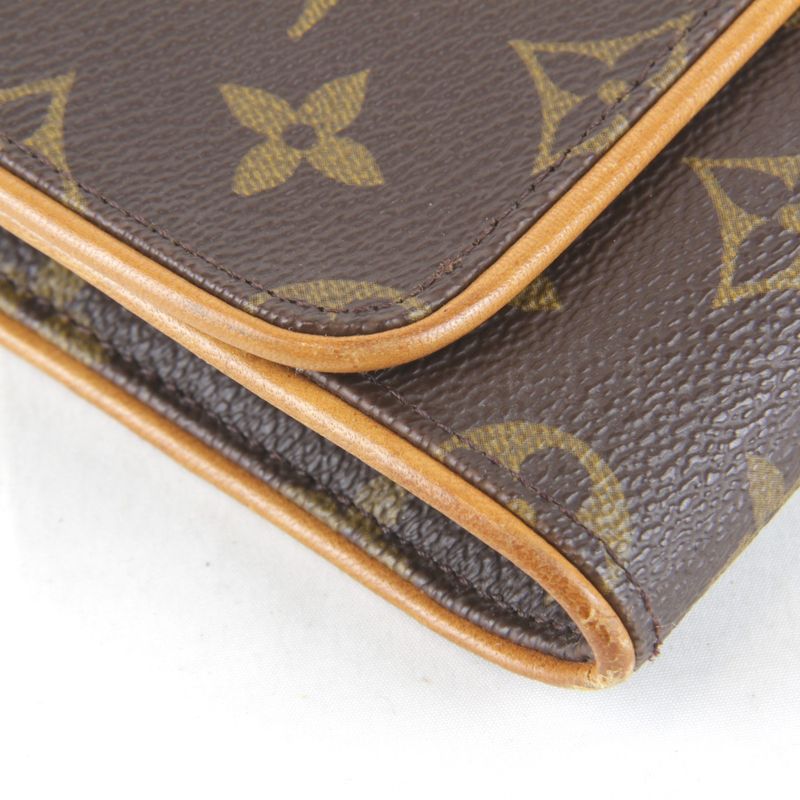 Louis Vuitton Pochette Twin GM M51852 Shoulder Bag Brown Monogram