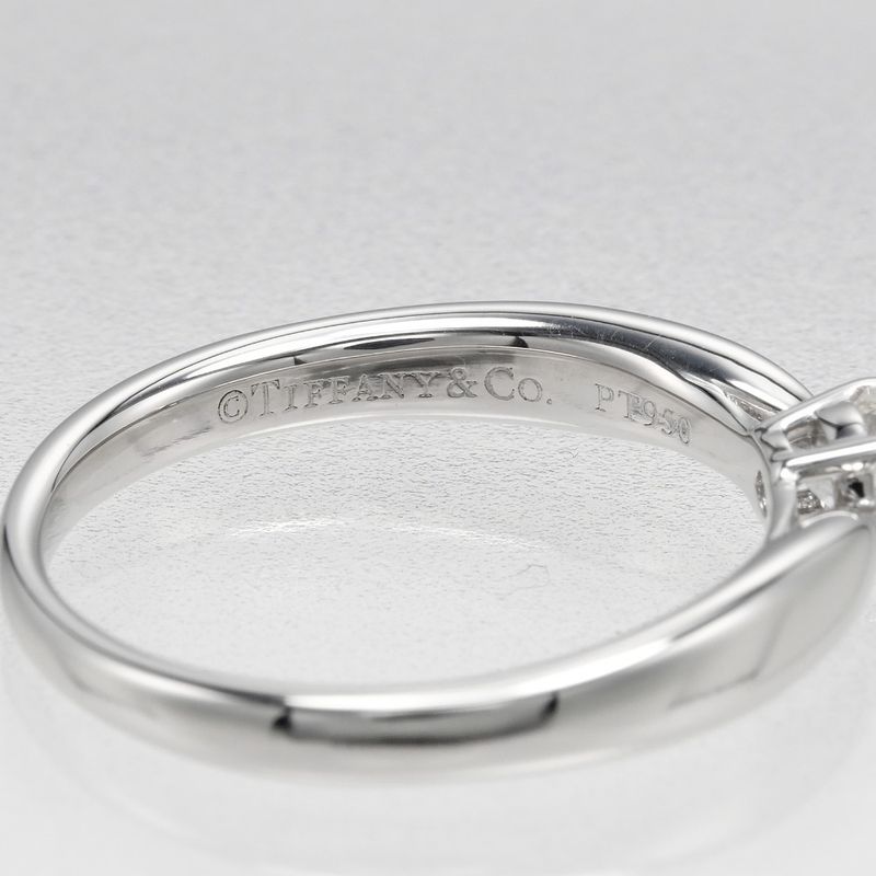 Tiffany & Co Harmony 0.19ct If/i/3ex Pt950platinum X Diamonds 7.5 Ladies' 3.27g