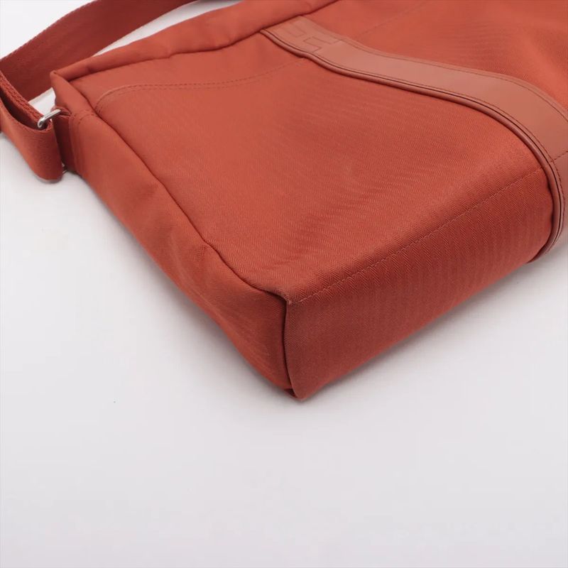 Hermes Acapulco Bassus Twirl Chevron Leather Shoulder Bag Crossbody Messenger