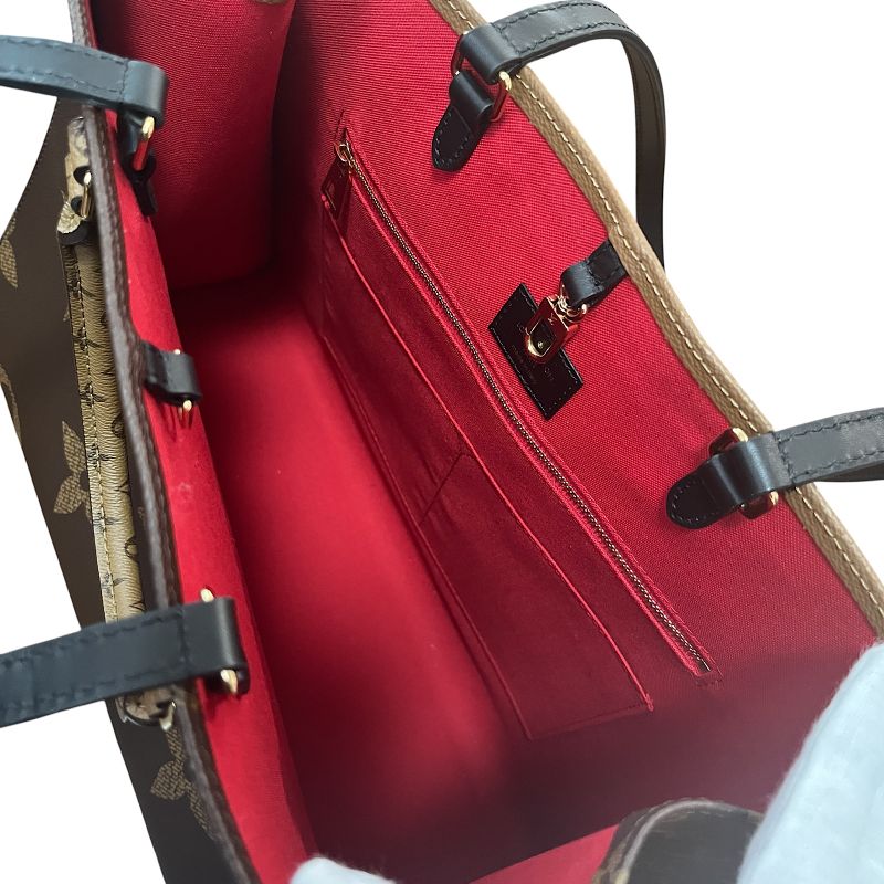 Louis Vuitton Tote Bag Monogram Reverse Monogram Reverse On-the-go GM Brown