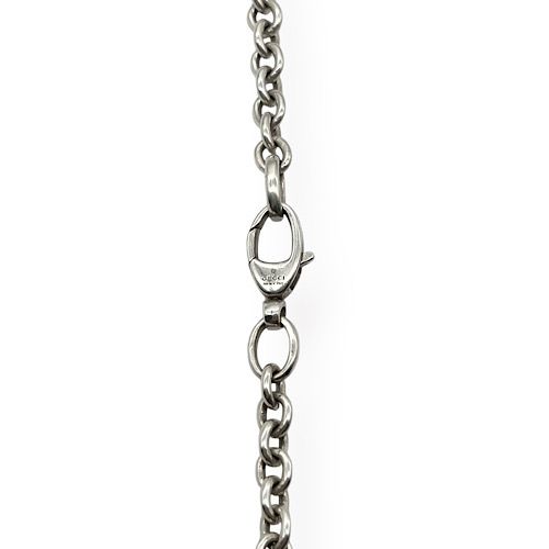 Gucci Necklace Interlocking G Logo 925 Silver