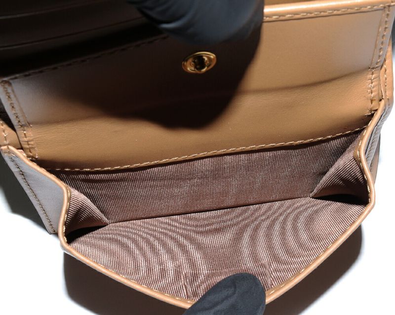 Prada Bifold Wallet With Coin Purse Dino Collar Compact Wallet In Calf Ivory