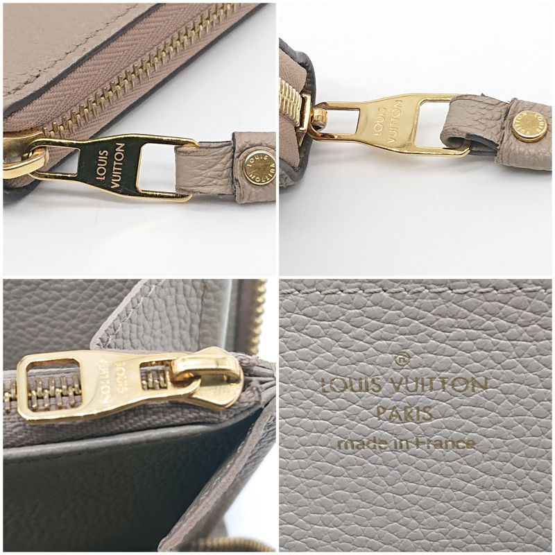 Louis Vuitton Zippy Wallet Empreinte Bi-color Beige With IC Chip Box