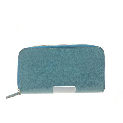 Gucci Outlet Round Zip Long Wallet Interlocking G 449347 Blue Green