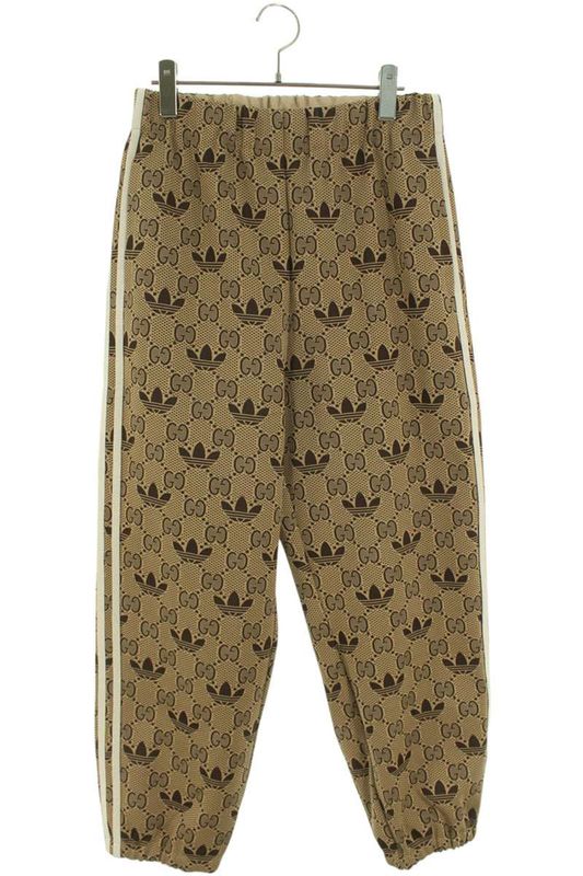 Gucci X Adidas 722980 Xje10 GG Trefoil Jacquard Long Pants Men's XS