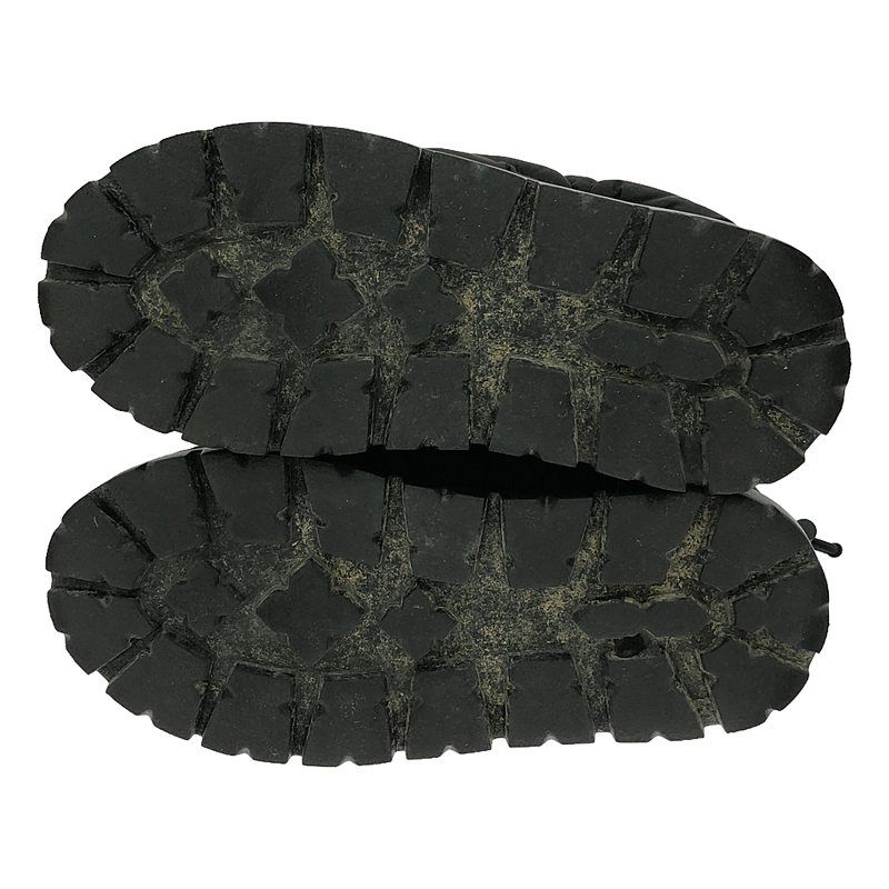 Prada - Triangle Logo Quilted Short Snow Boots - 36 1 2 - Black - Women's