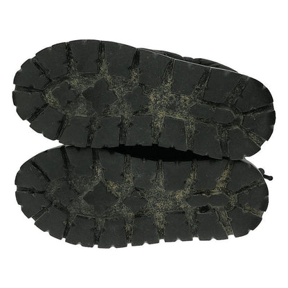 Prada - Triangle Logo Quilted Short Snow Boots - 36 1 2 - Black - Women's