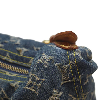 Louis Vuitton 08 M95048 Monogram Denim Baggy GM Tote Bag One Shoulder Blue Women