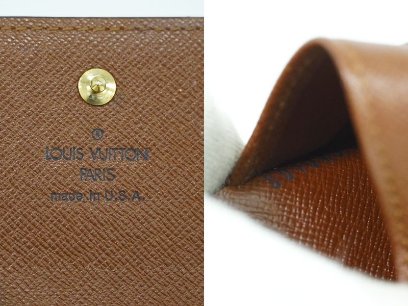 Authentic Louis Vuitton LV Porte Monebier Carte Cles Di Monogram Fold Wallet